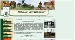 Desktop Screenshot of gut-wochowsee.de